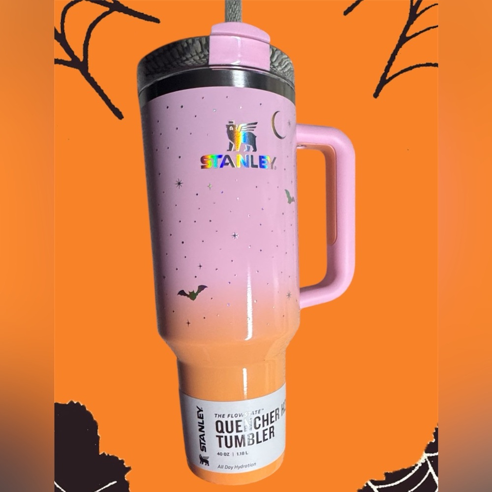 Stanley Halloween Ombre Pink Orange Spellcast 40 oz Quencher H2.0 Tumbler